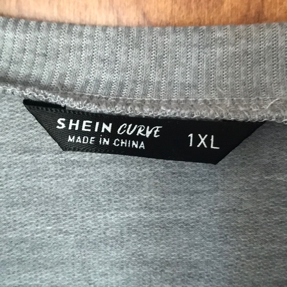 Shein 1x Long sweatshirt Gray. Perfect. - Picture 4 of 7